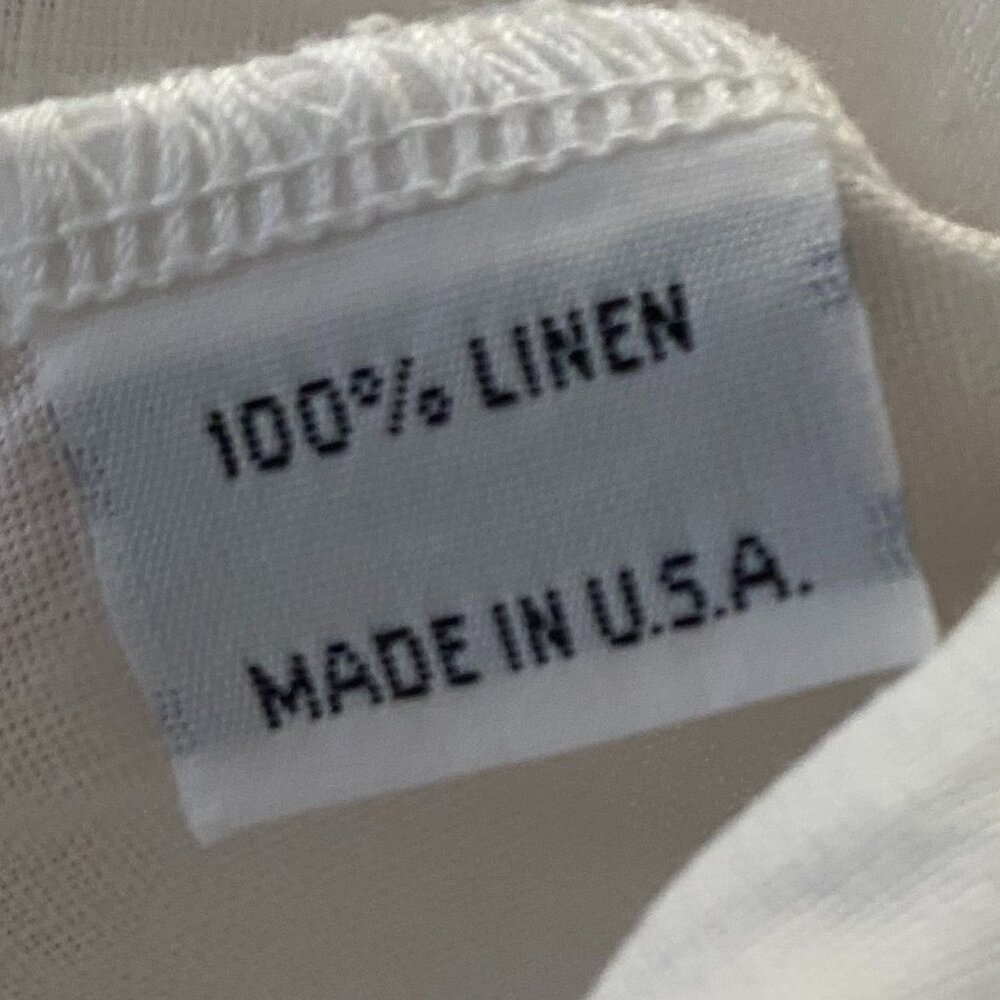 bryn Walker White Wrap-Style Linen Blend Blouse - Picture 7 of 8